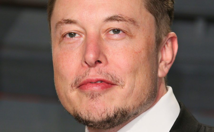 A portrait of Musk.