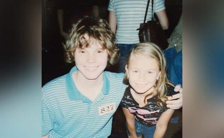 A photo of Even Peters as a young boy.