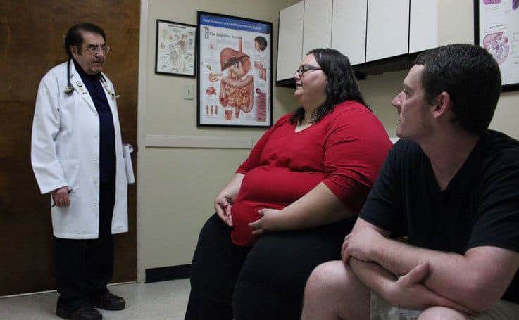 Dr. Now is talking to patients.