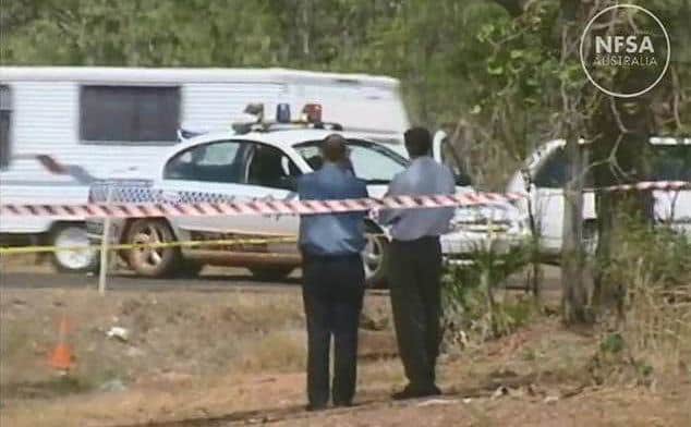 Police set up a roadblock for Ansell.