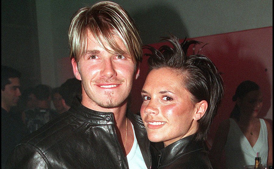 A portrait of David and Victoria Beckham.