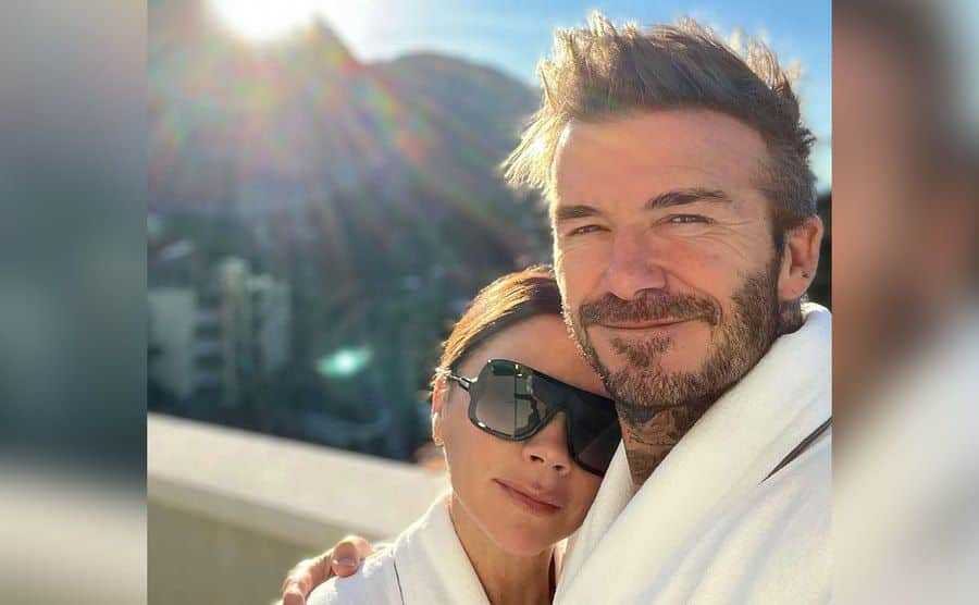 A selfie of Victoria and David.