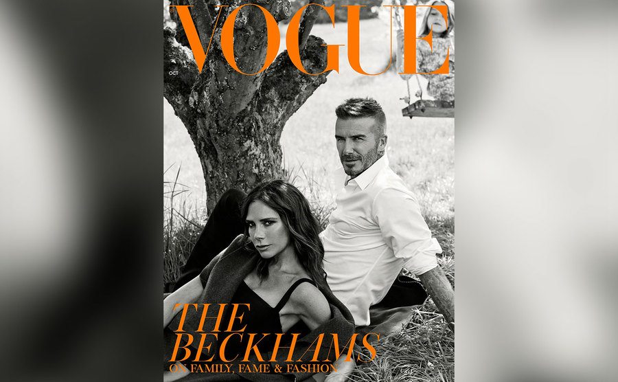 Victoria and David on the cover of Vogue magazine.