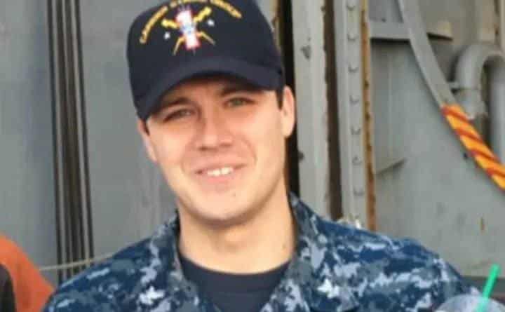 A photo of Chris during his deployment.