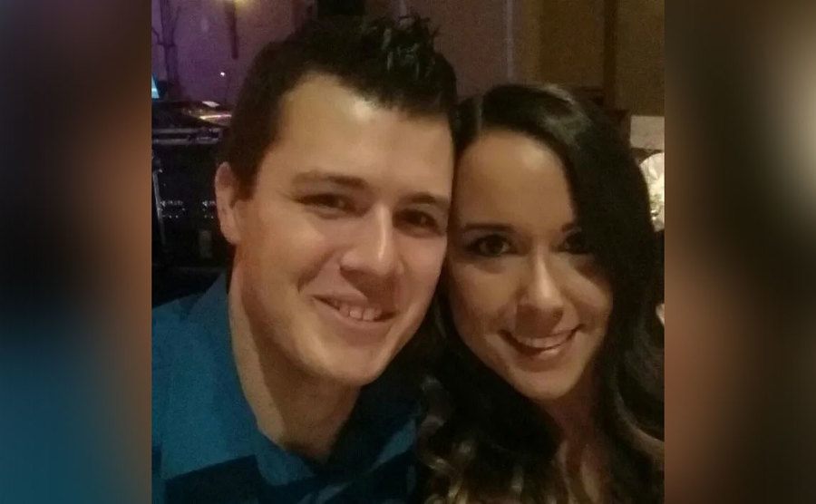 A selfie of Chris and Natasha.