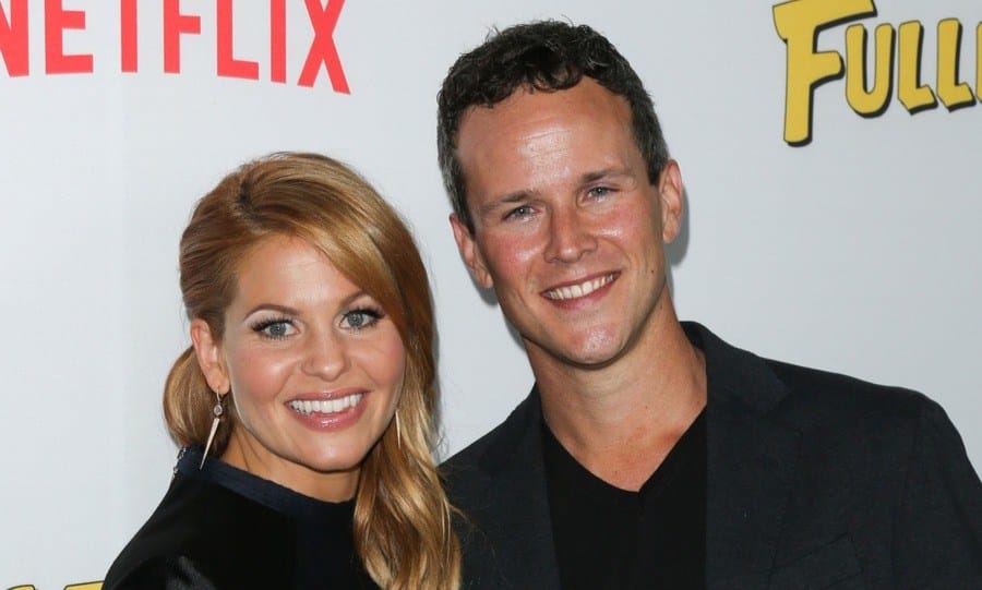 Actors Candace Cameron-Bure and Scott Weinger at the premiere of Netflix's