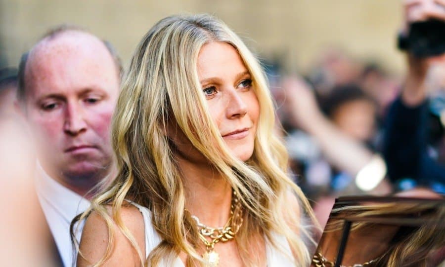 Gwyneth Paltrow is seen, outside Valentino