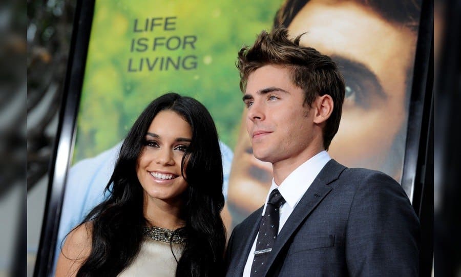 Actors Vanessa Hudgens (L) and Zac Efron