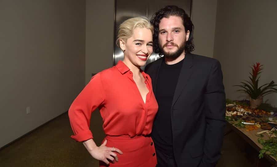 Emilia Clarke and Kit Harington
