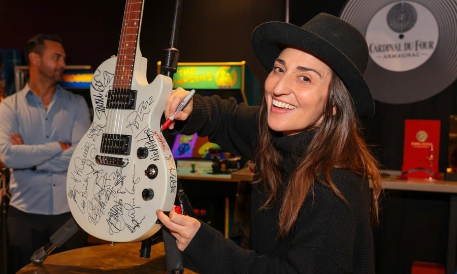 Sara Bareilles attends the GBK Brand Bar Back Stage