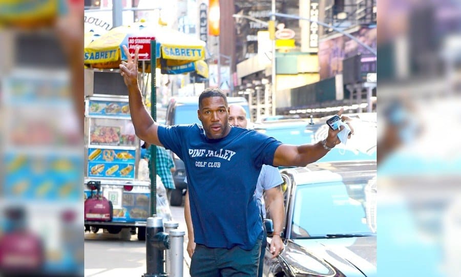 Michael Strahan is seen outside