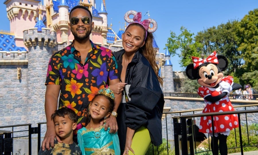 John Legend, Chrissy Teigen and their children