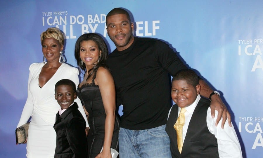 Actors Mary J. Blige, Kwesi Boakye, Taraji P. Henson, Tyler Perry