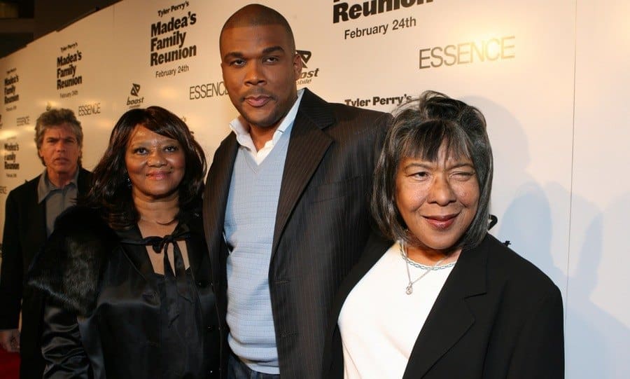 Tyler Perry with Aunt Mayola and Mother Maxine