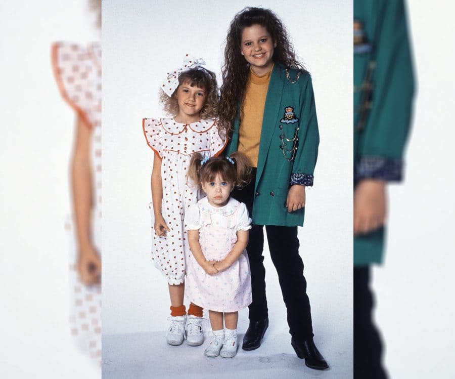 Jodie Sweetin, Mary-Kate Olsen, and Candace Cameron in 1989 in a portrait for Full House.