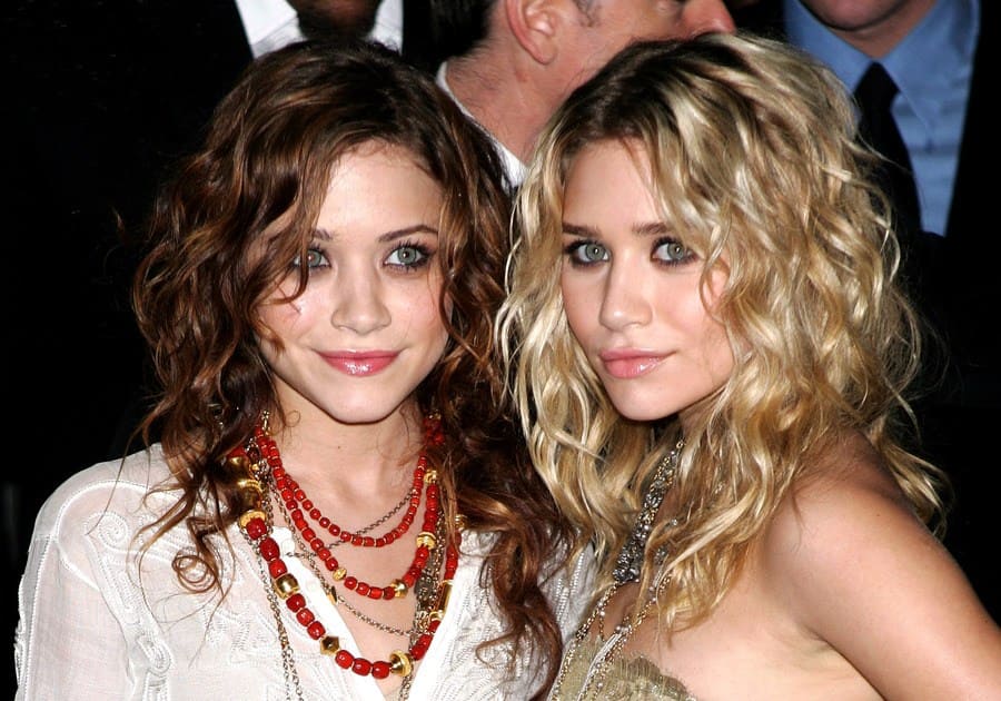 Mary-Kate and Ashley Olsen in 2005 at the Costume Institute Gala.