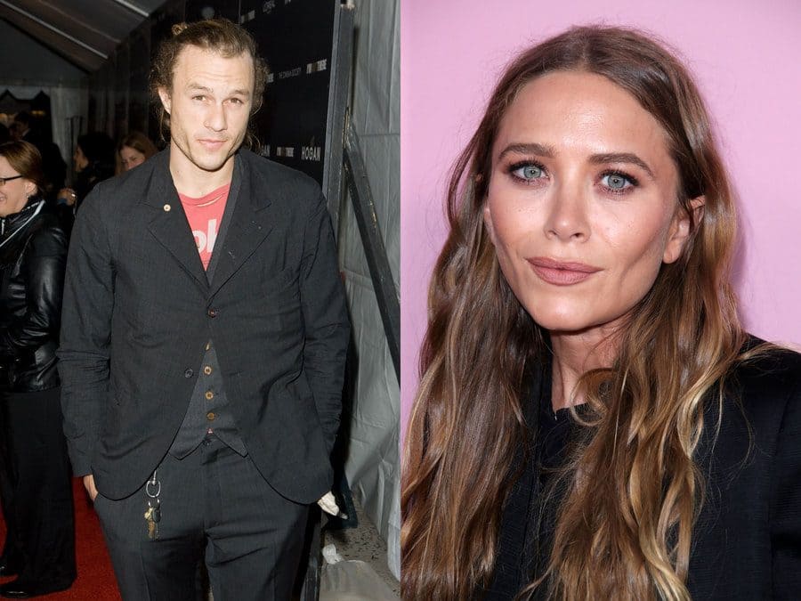 Heath Ledger at the I’m Not There film premiere. / Mary-Kate Olsen at the CFDA Fashion Awards in 2019.
