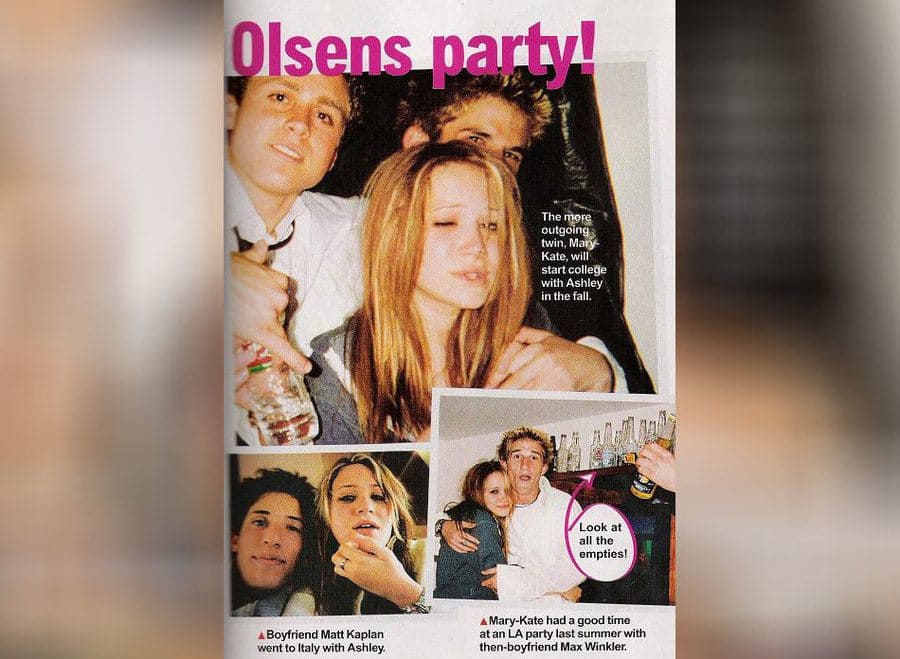 Mary-Kate Olsen in the tabloid photos that Spencer leaked, looking very intoxicated.
