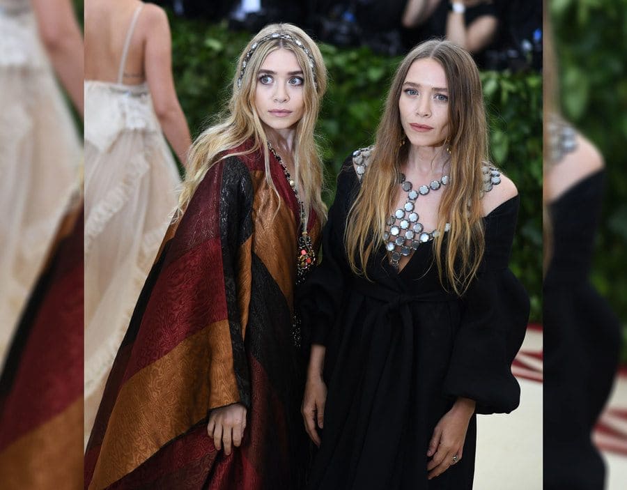 Mary-Kate and Ashley Olsen at a Gala in 2018.